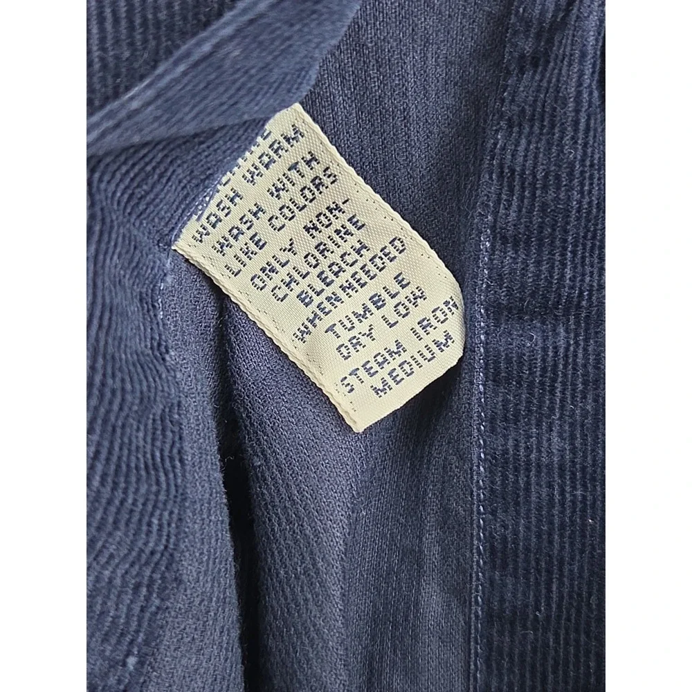 NWT Y2K Vintage Polo Ralph Lauren Blake Corduroy Button Down Shirt Mens XXL Blue